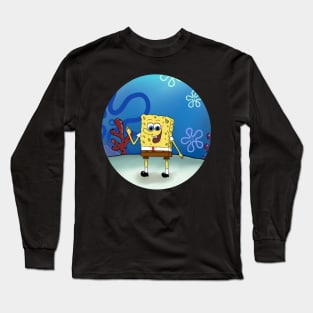 My yellow square friend round design Long Sleeve T-Shirt